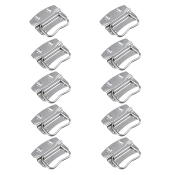 

10PCS 3.5Inch Stainless Steel Metal Flush Mounted Type Box Pulls Tool Chest Trunk Handles