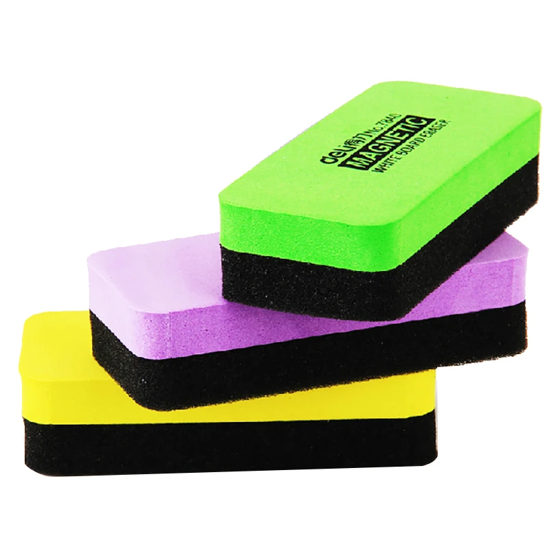 

1 Pcs Deli 110mm X 50mm X 30mm High Quality Magnetic White Board Erasers Drywipe Marker Cleaner School Office Whiteboard