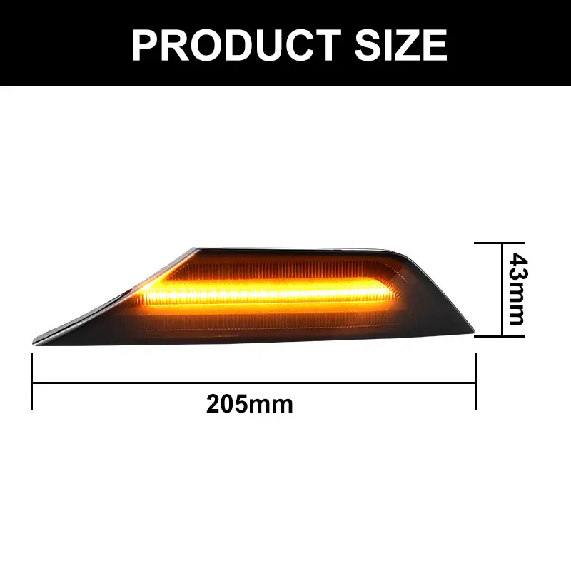 รูปสินค้า ไฟสัญญาณ LED รมควัน Clear Side Marker สำหรับ Honda Civic 2016+