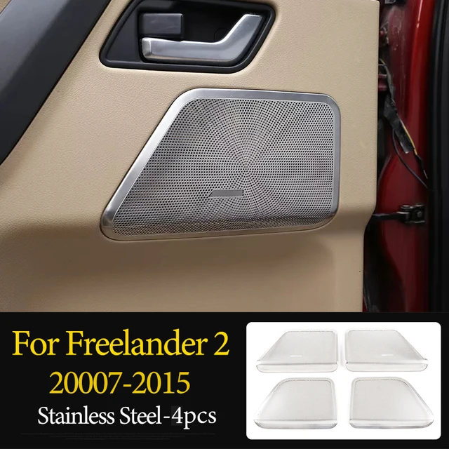 Car Steering Wheel,AC Vent Outlet Knob,Door Handle,Cover Trim,ABS Chrome,For LandRover Freelander 2 2007-2015 Interior Accessory 30