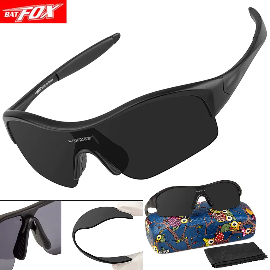 Batfox New Polarized Kids Cycling Sunglasses Uv400 Eyewear Child Boys