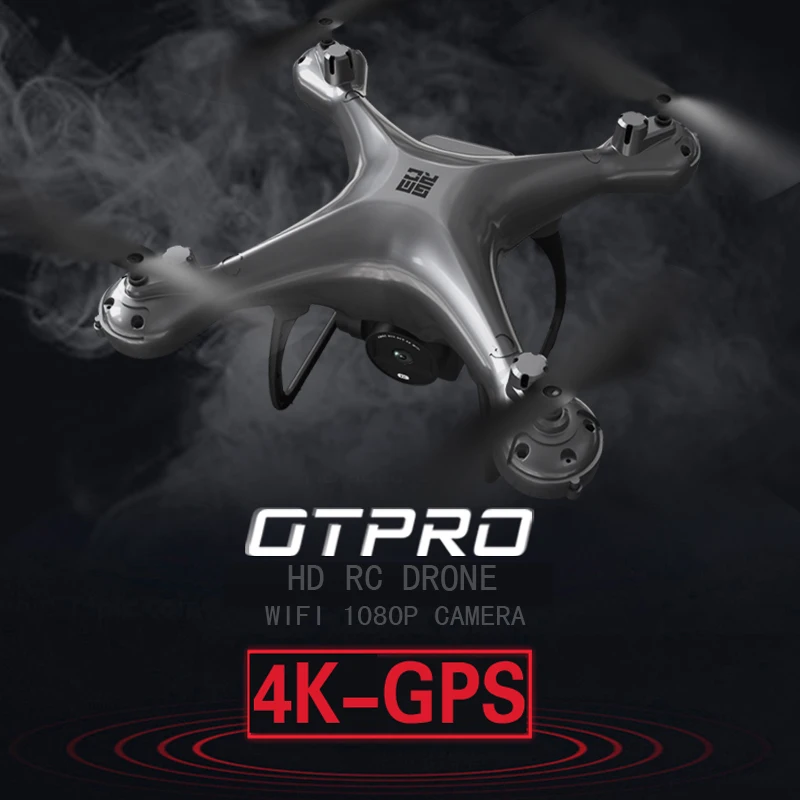 Профессиональный Квадрокоптер OTPRO 4k 1080p FPV Wi Fi RC дроны GPS мини Дрон селфи следуй за