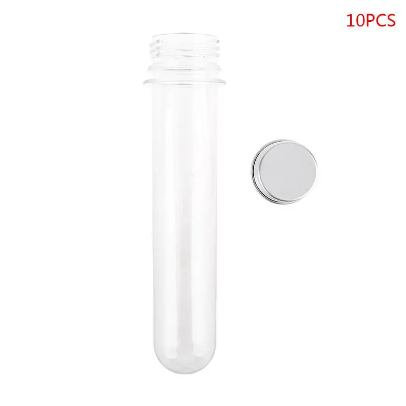 

Plastic Test Tubes Clear and Transparent Candy Storage Containers with Screw 40ml 10PCS