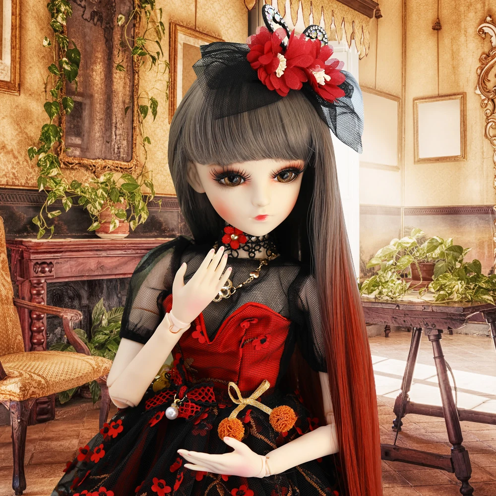 

60CM UCanaan 1/3 BJD SD Dolls BJD doll with Palace Style 18 Ball Jointed dolls for New Year Gift and Doll Collection