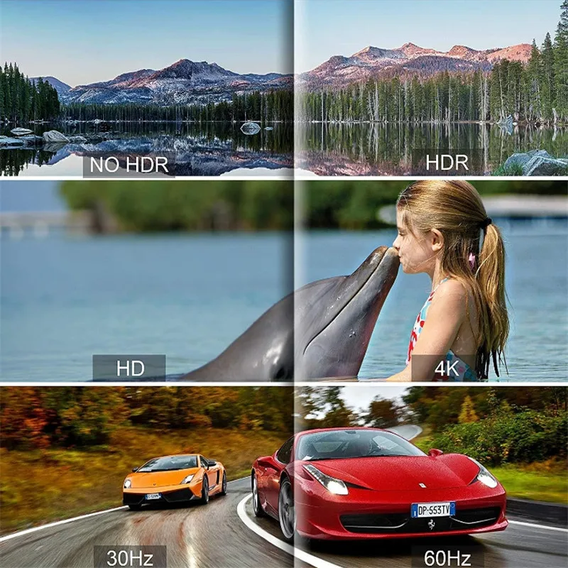 1x2 Switch Splitter HDMI-compatible 4k 60hz 1 in 2 Out for Dual Monitors Full HD 1080P 3D Come with High Speed HDMI Cable