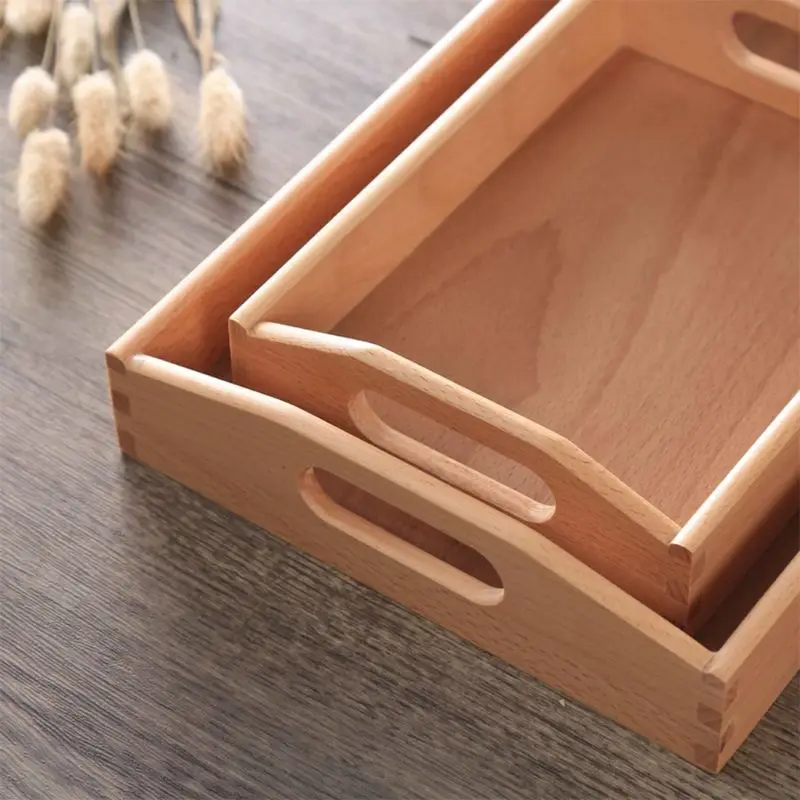 wooden tray with handles- Great for dinner trays, food tray, bar tray,bed tray