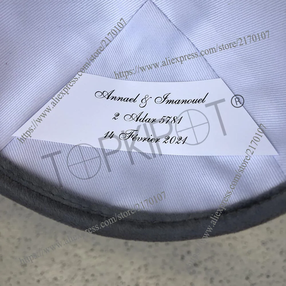 KIPPOT для свадьбы бар мицва KIPPA персонализированный KIPOT KIPPAH|kippot| |