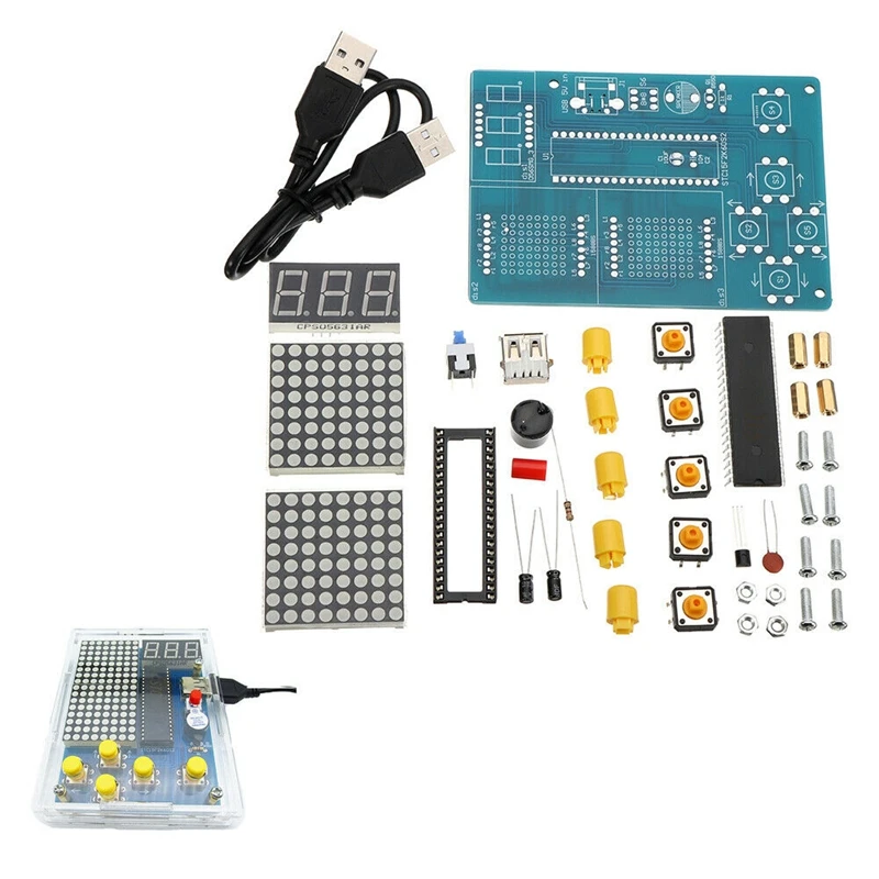 DIY игровой набор 51 SCM чип Ретро электронный паяльный набор консоли
