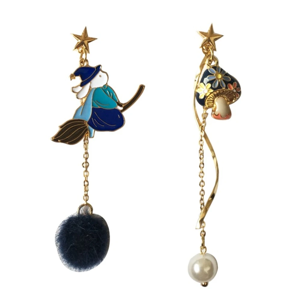 Kawaii Fairy Witch Pearl Earrings - Limited Edition