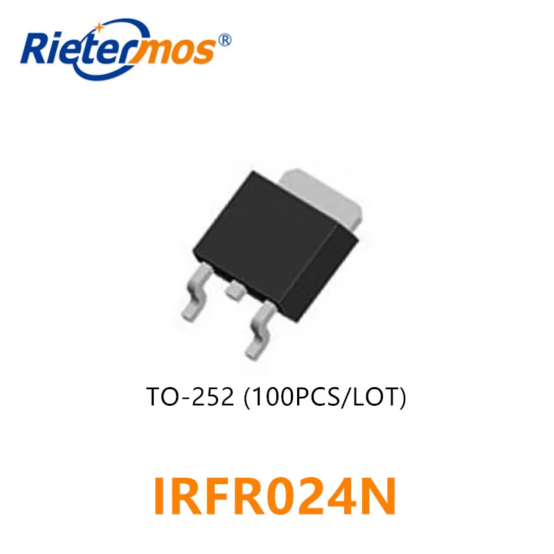 100 шт. IRFR024N IRFR024NPBF FR024N FR024 N-CHANNEL 55 в SMD | Электроника
