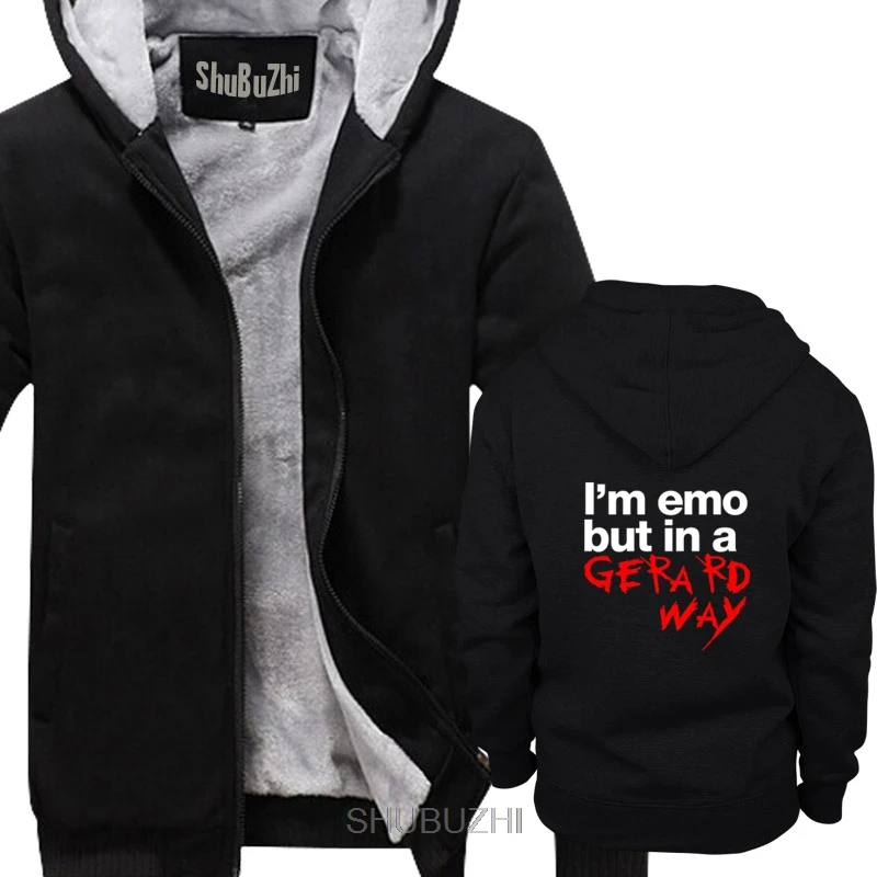 

I'm emo but in a Gerard Way unisex funny my chemical romance present mcr men thick hoodies fashion casual brand hoody sbz6314