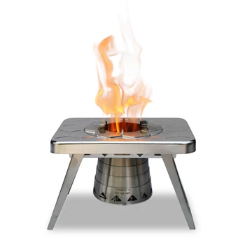 

nCamp NST09WBUS Portable Stainless Steel Wood Burning Outdoor Camping Stove