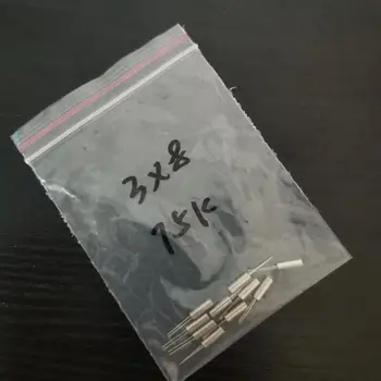 

10pcs 3*8MM 308 75KHZ 75K cylindrical straight plug passive crystal 2P