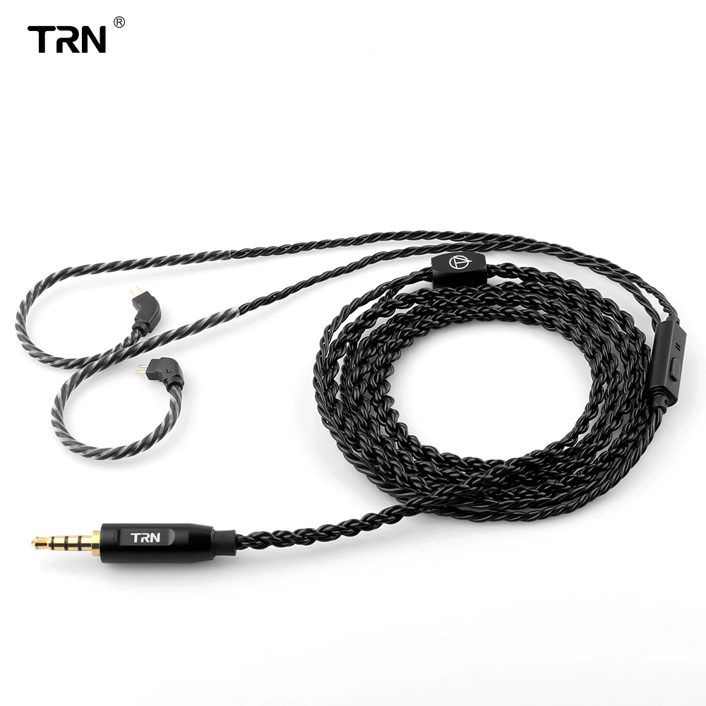 Wired Earphones TRN A3 6 Core Earphones Cable High Purity Copper Cable With 3.5mm MMCX/2Pin For TRN V90 V30 V80 TRN MT1 VX PRO Kirin MT3 ST5 BAX