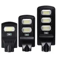 Черный цвет светодиодный уличный фонарь на солнечной батарее 50 Вт 100 Вт 150 Вт наружный радар индукционный настенный светильник для сада двора и шоссе светильник ing