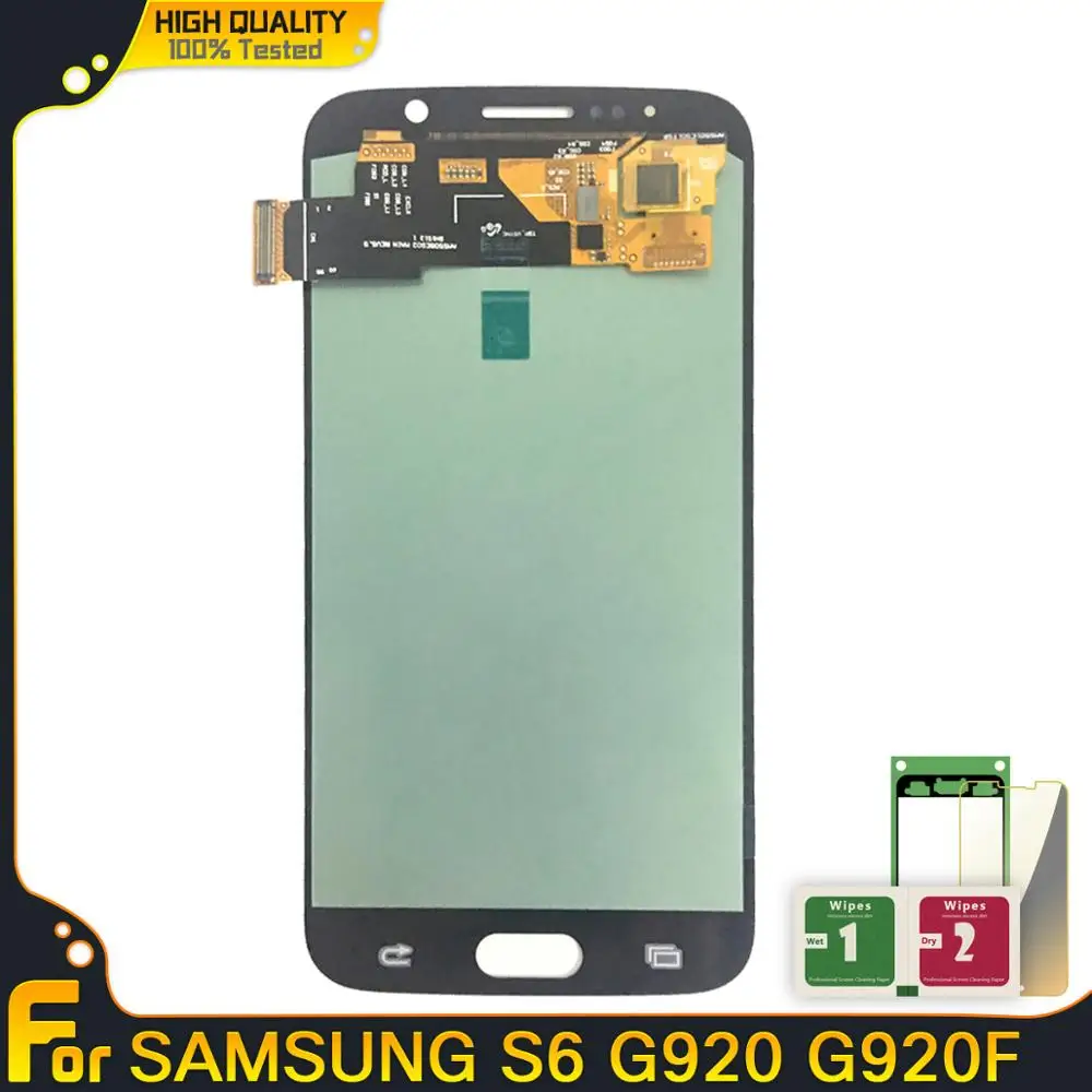 ЖК дисплей для Samsung Galaxy S6 G920 G920F G920I G920A сенсорный экран дигитайзер в сборе Super AMOLED