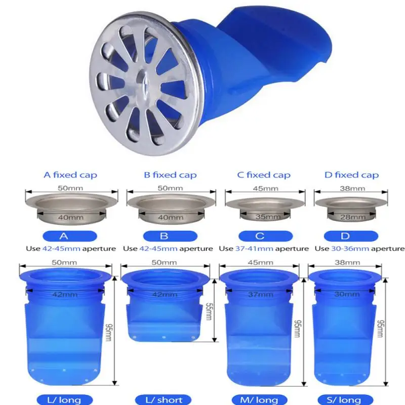 drain cover Floor Drain Core Seal valve Deodorant Silicone Insect Control Bathroom Backflow Preventer One Way Valve |
