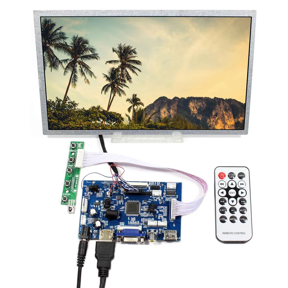 

10inch CLAA102NA0ACW HSD100IFW1 1024x600 LCD Screen HD MI VGA DVI Audio LCD Controller Board