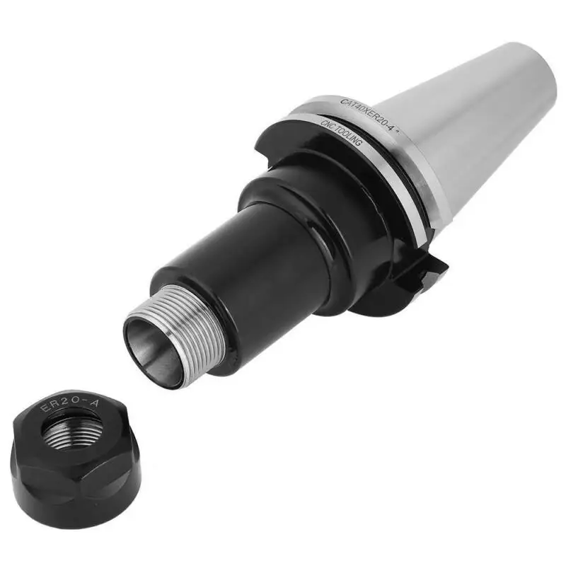 

20000 Maximum Speed 20CrMnTi CAT40 ER20 4" Fine Precision Tool Holder CNC ER Collet Chuck 20000RPM Pull Stud
