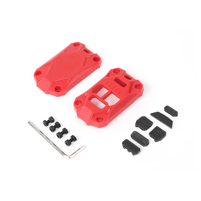 BAWA персонализированный автомобильный брелок для ключей, чехол для дистанционного ключа для Jeep Wrangler JK 2007-, аксессуары для автомобиля - Цвет: red