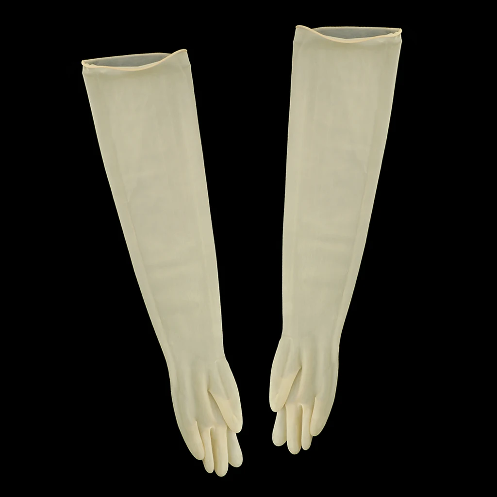 1pair 75cm Industrial Lab Solvent Chemical Resistant Latex Work Glove Yellow 1pair 75cm Industrial Lab Solvent Chemical Resistant Latex Work Glove Yellow