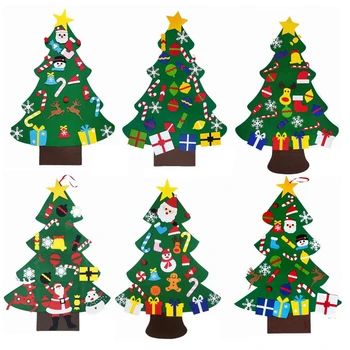 

Felt Christmas Tree Three Dimensional Cartoon Christmas Tree Christmas Pendant Children DIY