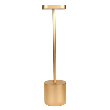 

Smart Table Lamp USB Metal Charging Desk Lamp Eye Protection Student Bedroom LED Waterproof Table Lamp Golden