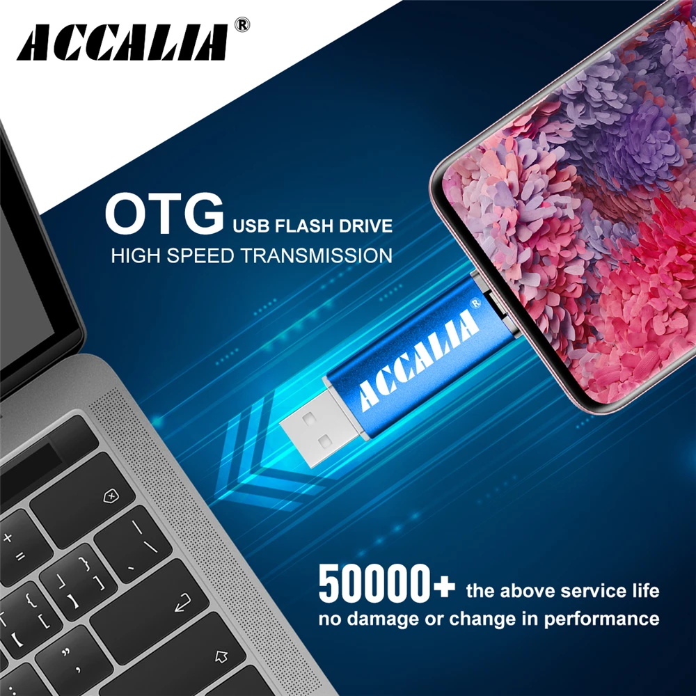 Металлический OTG 3 в 1 Тип C usb Флеш накопитель 64 ГБ флэш памяти 8 Гб 16 оперативной 32