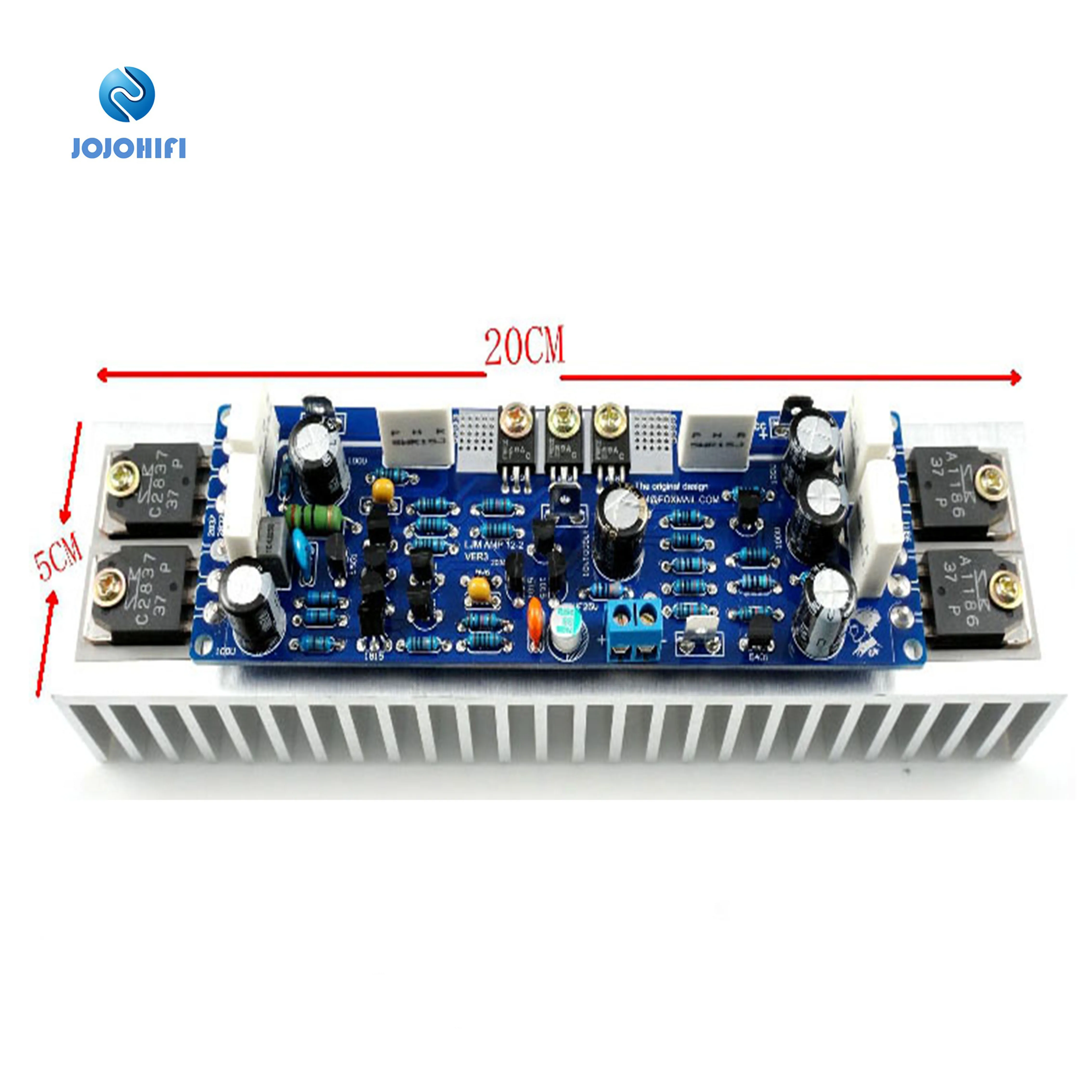 

1pcs L12-2 Mono Class AB Ultra-low Distortion Amplifier Power Amplifier Finished Board With Radiator/Heat Sink