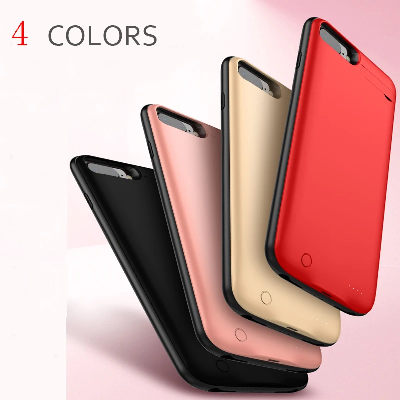 

Smart charging phone case for iphone 6s/7/8 Charging bin iphone 6plus 7p 8p Power Bank Charger TPU+PC 2500/5000mah 4000/7000mah