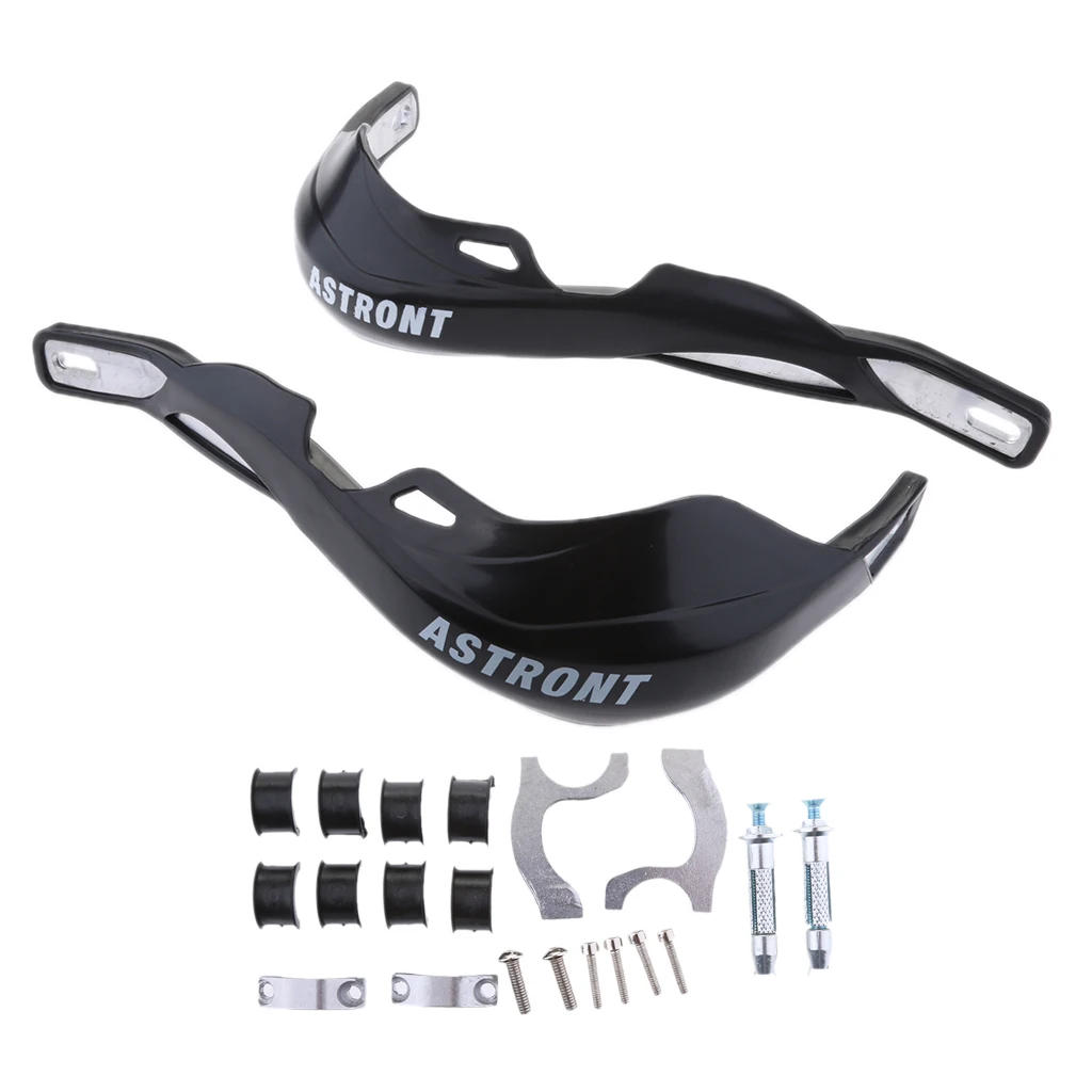 Black 7/8 ''мотоциклетные рукавицы руль ручной щетки для Honda для Yamaha - Цвет: Black