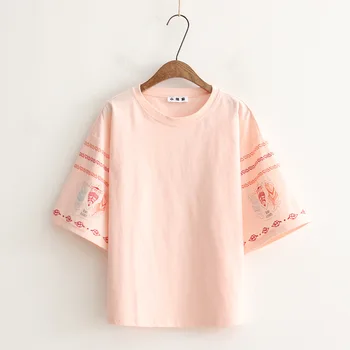 

Fashion Women T Shirt Letters Printed 100% Soft Cotton T-shirt Style Female Casual T Shirt