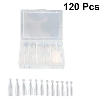 

120 Pieces Water Drop Shaped Nail Extending Nail Nail Art Tool Scale Fake Nail
