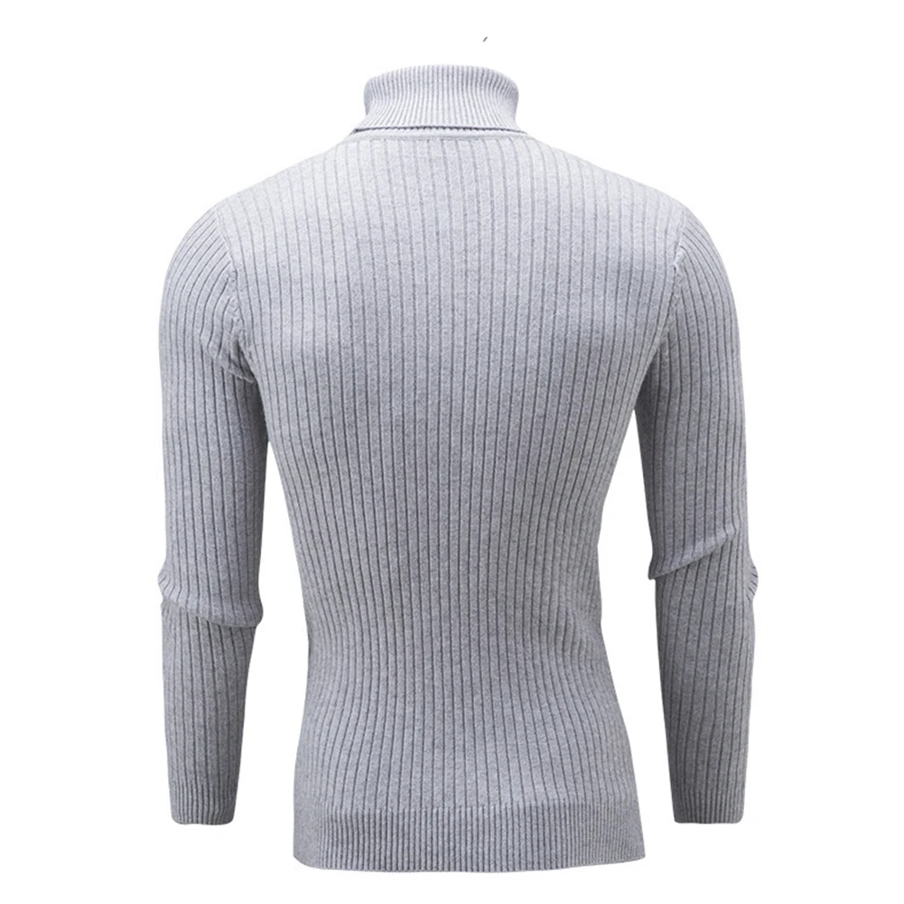 Мужской пуловер, homme,, водолазка, однотонный, длинный рукав, вязаный свитер, топ, мужской свитер, однотонный, Джерси, hombre cuello alto