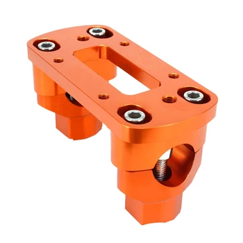 

Orange 28mm Handlebar Fat Bar Riser Mount Clamp For 125-530 Motorcycle
