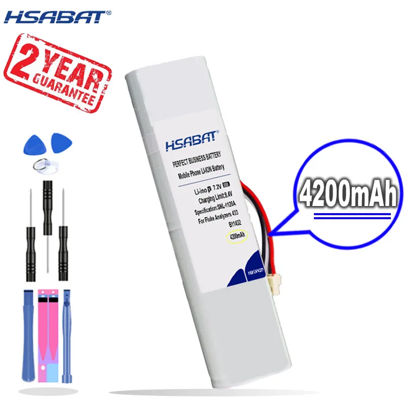 Новое поступление [HSABAT] Батарея для Fluke анализаторы 433 434 435 Scopemeter 192 B11432 BP190 BP-190 |