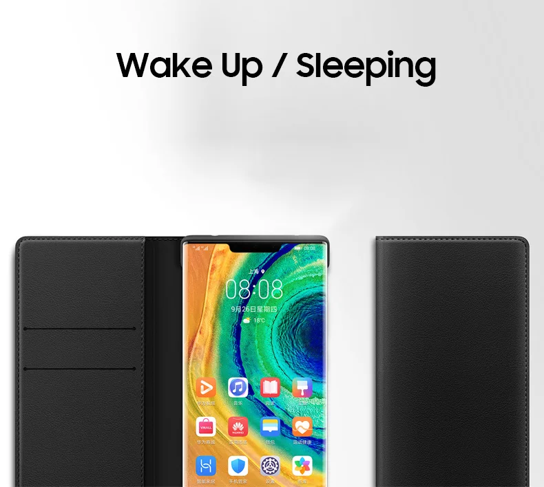 Кожаный чехол-книжка для huawei mate 30 pro, Официальный чехол для huawei mate 30 mate 30 pro с отделениями для карт, Модный чехол