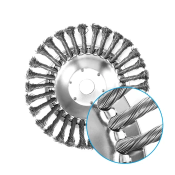

Mower Wire Wheel Lawn mower weeding head Steel Garden Weed Brush Lawn Mower Razors Lawn Mower Eater Trimmer Steel Wire Wheel