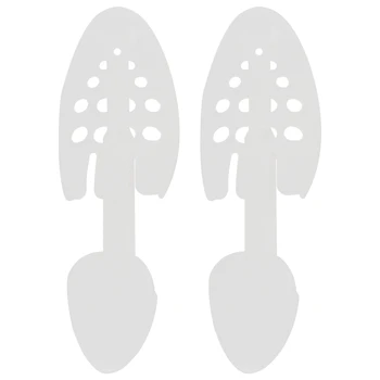 

2 x Men's Adjustable Shoe Stretcher Length Adjustable 28.5-22.5cm Width of 8.2cm Height of 6cm-white
