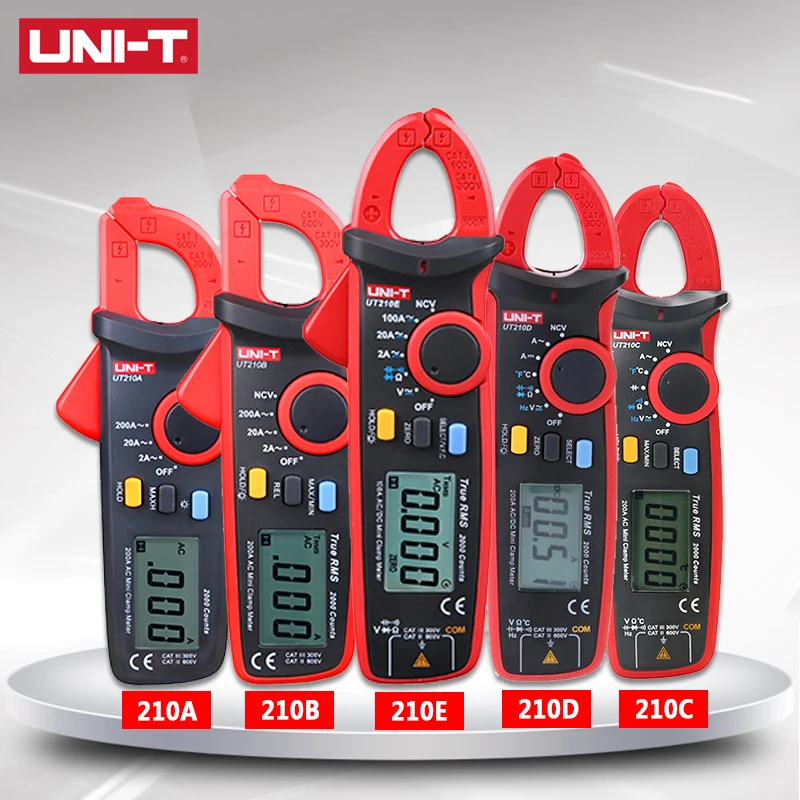 N Ut210d True Rms Digital Clamp Meter Uni Uni Ut210e Multimeter