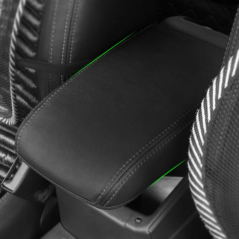 

Soft Microfiber Leather Armrest Cover For VW Golf 7 MK7 VII 2014 2015 2016 Car Center Control Armrest Box Surface Cover Trim