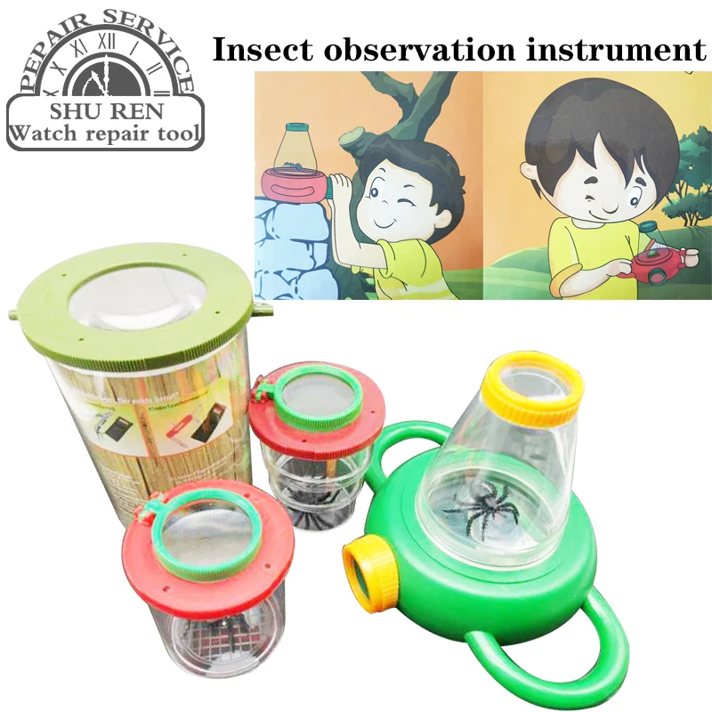 

Insect plastic pipe, cylindrical DIY educational toy scientific observation device, research observation instrument