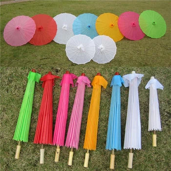 

2Pcs Vintage Handmade Umbrellas Wedding Bridal Wedding Parasols Chinese Craft Party Decors Wedding Favors Personalized Umbrella