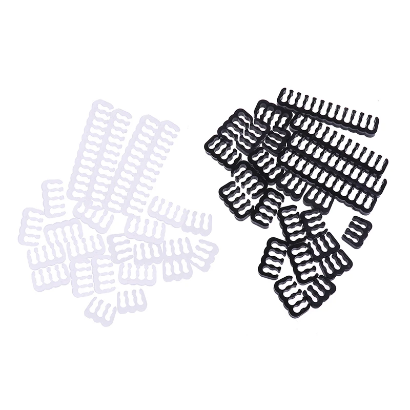 24 unids/set de Peine de Cable de PP/abrazadera/Clip/organizador/tocador para 2,5-3,2mm Cables de alimentación de PC cableado 4/6/8/24 Pin Administrador de Cable de computadora