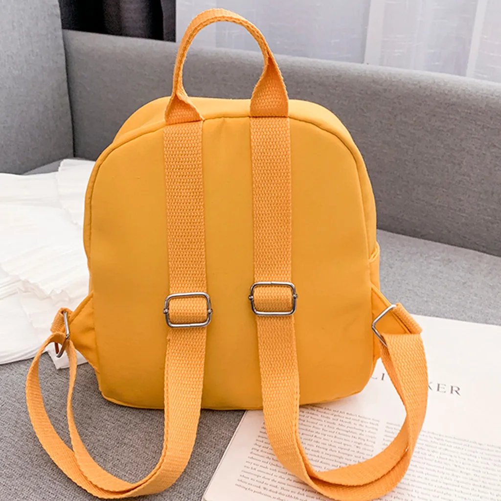 Женский рюкзак с принтом сумка для женщин Мини школьный рюкзак для студентов колледжа дорожная сумка Mochila желтый# G9