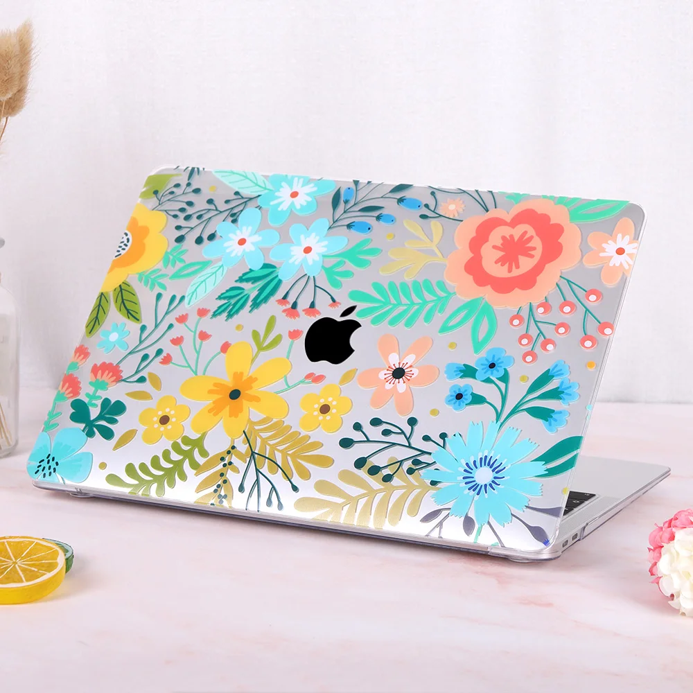 Case do Portátil para Macbook Barra de Toque Floral Pro 13 16 Polegada A2289 A2141 A2338 Plástico Case Duro Keybaord Pele ar A2337 A2179 2021 - Imagem 3