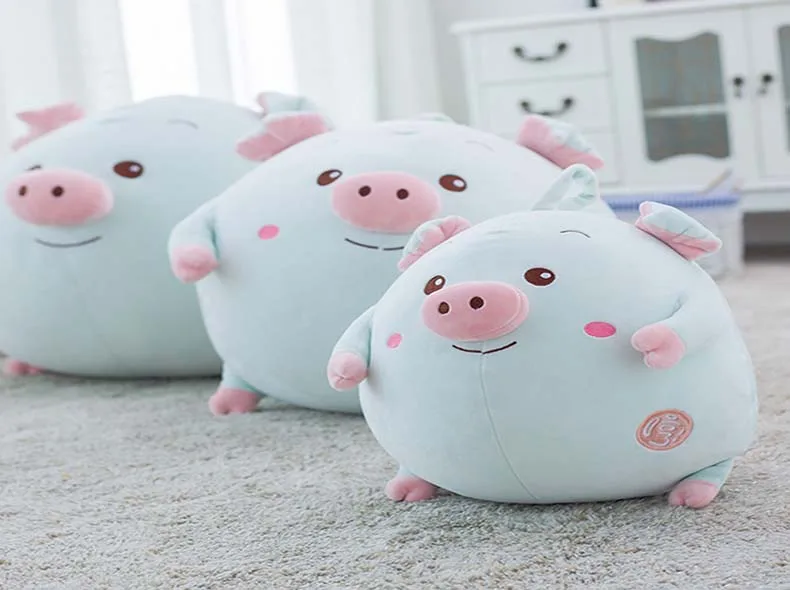1 шт., милая мягкая плюшевая подушка Kawaii Love Pig, плюшевая подушка, плюшевая подушка с милым животным, ручная грелка, китайская свинья-Зодиак, игрушка, кукла, подарок на день рождения, малыш