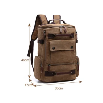 

Men Laptop Backpack Canvas School Bag Travel Backpacks Notebook Bagpack Knapsack Bags New HSJ88