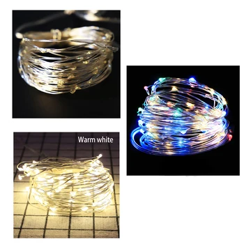 

Solar Copper Wire Lamp Adjustable 8 Lighting Modes Wire Lamp Courtyard Waterproof Light String Christmas Day Lanterns Lighting