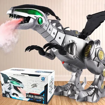 

Spray Sound Electric Kids Gifts Swing Machine Dinosaur Robot Toy Light Boy